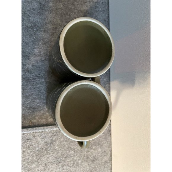 Set of 2 Green MCM Kasuga Coffee Mugs Made in Japan - Picture 4 of 6
